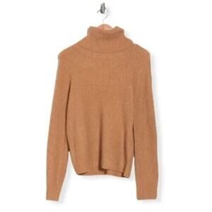 Abound Women's Thermal‎ Long Sleeve Turtleneck Sweater in Tan Dale XSmall